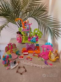 Lotto Polly pocket casa sull'albero wall party tre