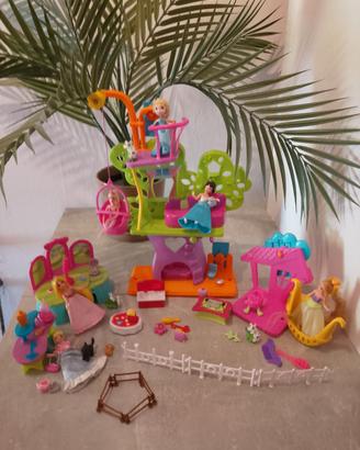 Lotto Polly pocket casa sull'albero wall party tre