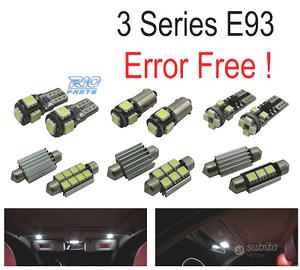KIT 18 LAMPADE LED INTERNE BMW SERIE 3 E93 CABRIO 
