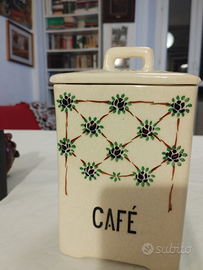 Porta caffe in ceramica firmado