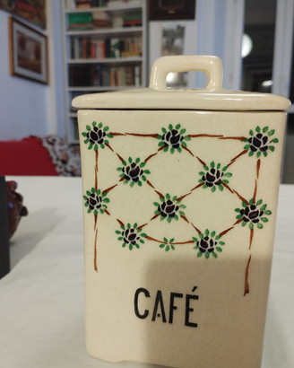 Porta caffe in ceramica firmado