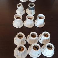 Portalampade vintage in ceramica