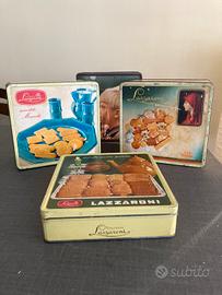 Scatole di latta biscotti Lazzaroni