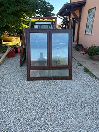 Finestre in legno Usate ma ancora buone Pz 9