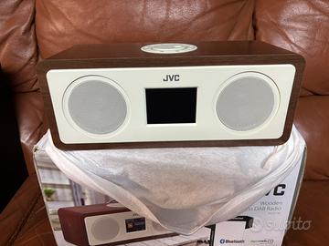 Radio DAB JVC in legno RA-D77M cassa portatile