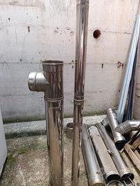 tubi fumi  in acciaio inox sezione 150 mm