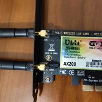 SCHEDA WIRELESS WIFI 6 & BLUETOOTH 5.0 - UBIT PCI