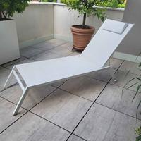 Lettino prendisole bianco