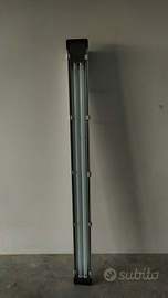 Plafoniera in alluminio 2x58 w