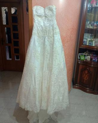 Vestito abito sposa con Swarovski usato tg 42 - 44