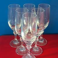 eleganti bicchieri di cristello da prosecco(set 6)