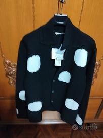 76-'06 cardigan a pois da donna taglia XXL