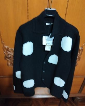 76-'06 cardigan a pois da donna taglia XXL
