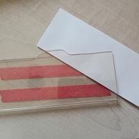 Supporto porta nome/messaggio in plexiglass