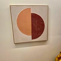Quadro Materico Moderno  con cornice