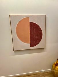 Quadro Materico Moderno  con cornice