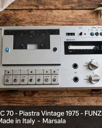 LENCO MC 70 PIASTRA A CASSETTE VINTAGE 1975