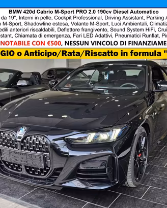 BMW Serie 4 Mhev 48v C.19" M-Sport PRO Cam Navi P