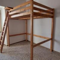 Letto a soppalco matrimoniale alla francese