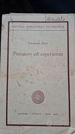 libro Pensiero ed esperienza, Kant, 1963