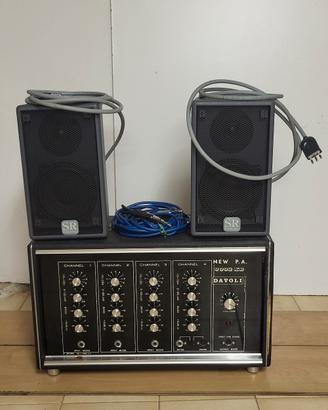 Amplificatore Davoli + Casse SR Technology