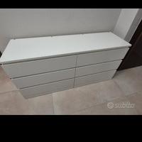 cassettiera malm Ikea bianca 