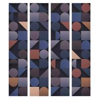 Carta da parati forme geometriche