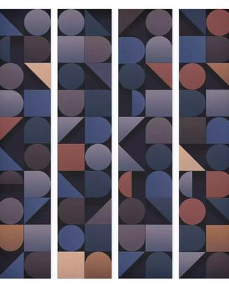 Carta da parati forme geometriche