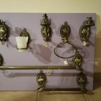 Kit accessori bagno in bronzo
