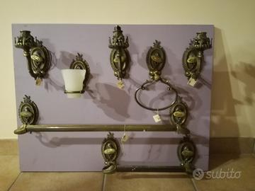 Kit accessori bagno in bronzo
