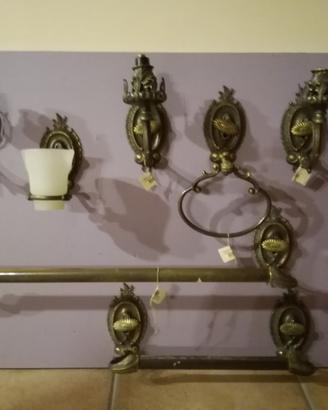 Kit accessori bagno in bronzo