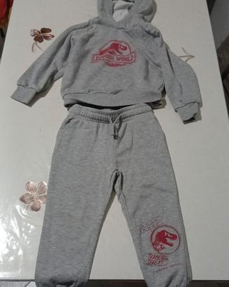 Tuta grigia Tezenis Jurassic World 2-3 anni 92/98 