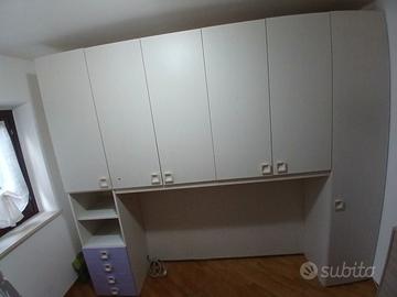 Cameretta a ponte con due letti a scomparsa