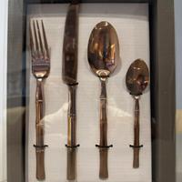 Set posate Excelsa di  24 pezzi colore Rame