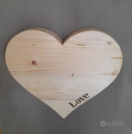 Cuore in legno 