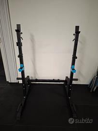 Squat Rack Regolabile Palestra Supporto Bilanciere