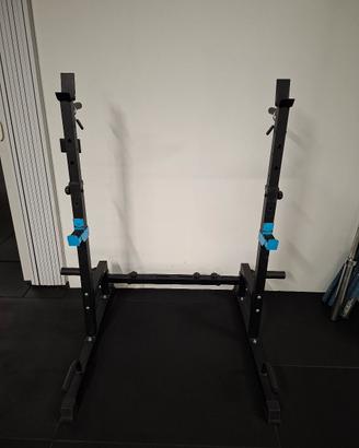 Squat Rack Regolabile Palestra Supporto Bilanciere
