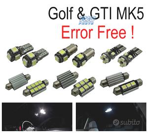 KIT 13 LAMPADE LED INTERNE PER VOLKSWAGEN VW GTI G