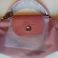 Borsetta Longchamp rosa con tracolla nuova mai usa