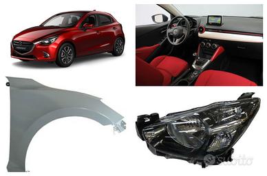 Mazda 2 frontale cofano airbag fanale cerchi 15