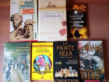 Gialli storici + un romanzo e un giallo mitologico
