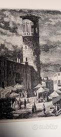 stampa antica di Merate Lc  rarissima  originale 