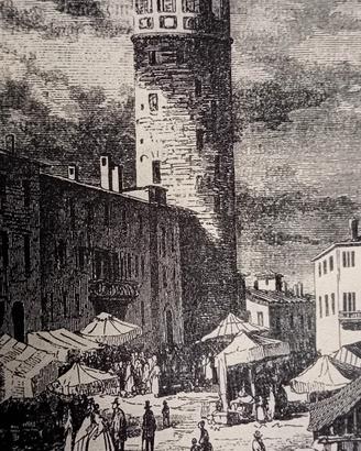 stampa antica di Merate Lc  rarissima  originale 