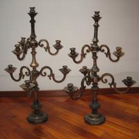 CANDELABRI ARGENTATI