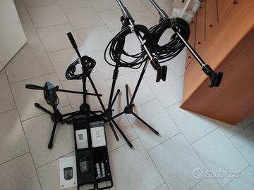 STATIVI Panoram.cassa.rullo+4cavi+Microf. batteria