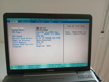 Toshiba satellite Pro p300-24 r funzionante