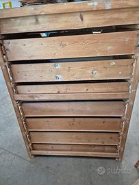 cassettiera in legno