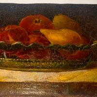 Quadro dipinto a olio su tela riportato su cartone