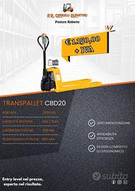 Transpallet elettrici 20 quintali