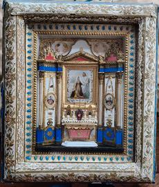Raro quadro altarino devozionale 